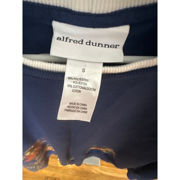 Alfred Dunner Navy Fall Harvest Sweatshirt – Embroidered, Women’s - Picture 4 of 6